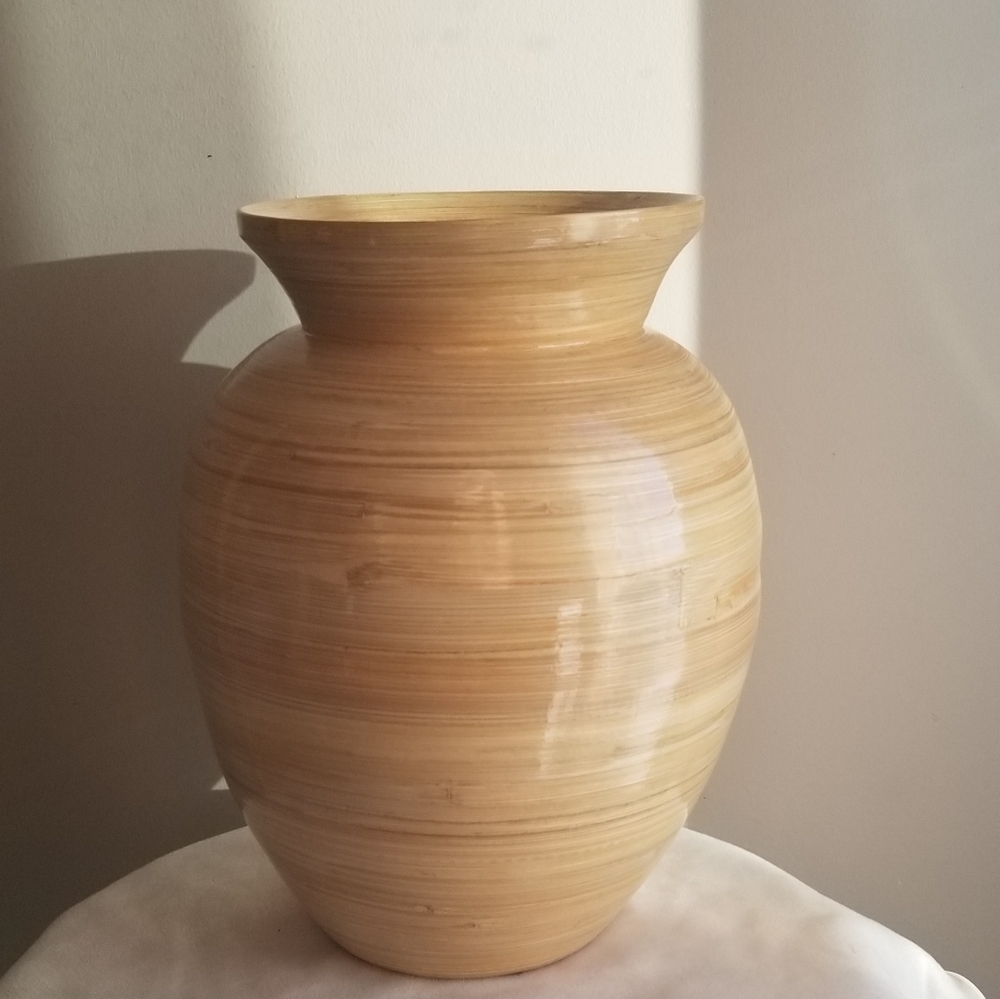**SOLD**❤Boho Bamboo Vase❤